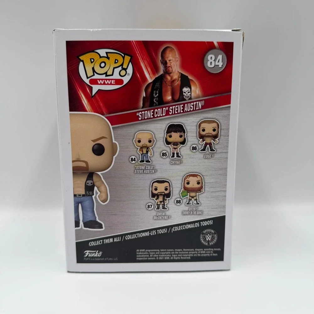 Funko Pop WWE Stone Cold Steve Austin 84 Vinyl Figure Wrestling 3:16 Vest